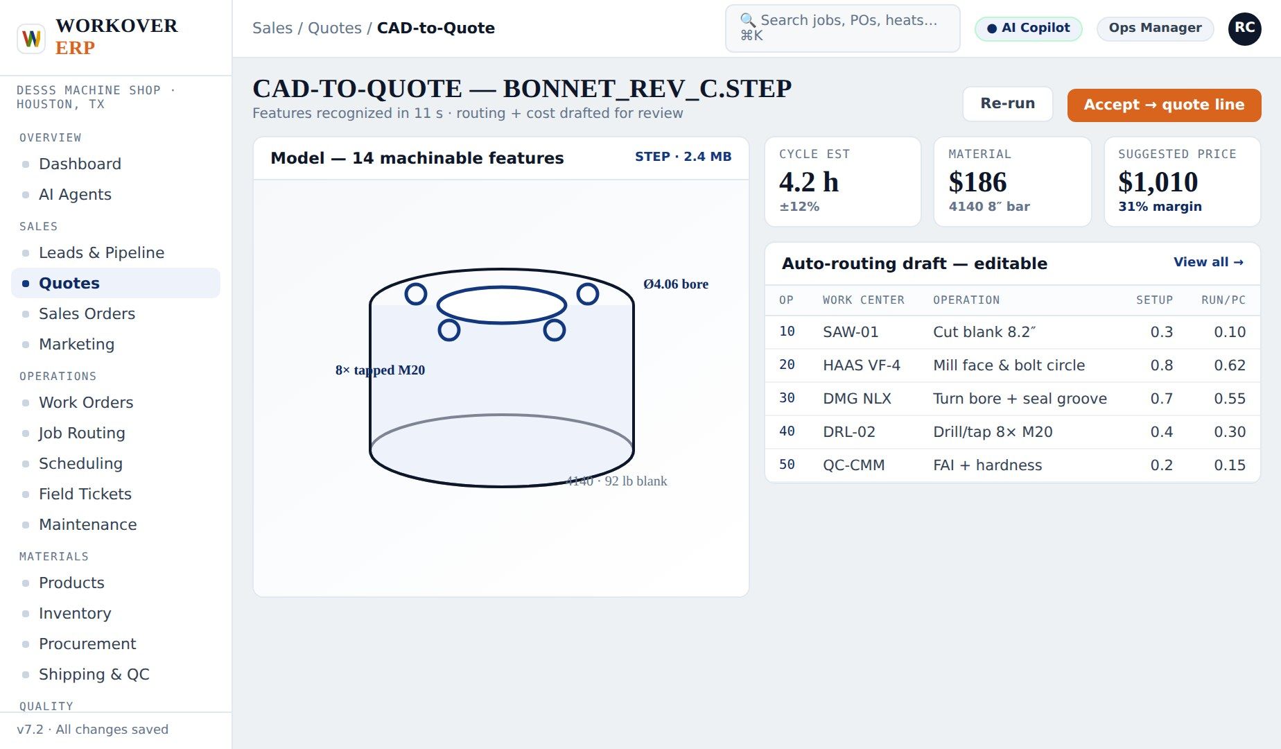 CAD to Quote CAD to Quote Automation for Manufacturing